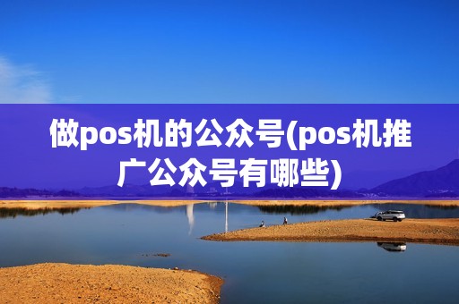 做pos机的公众号(pos机推广公众号有哪些)