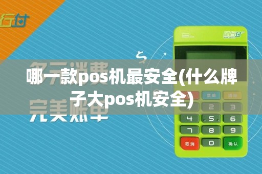 哪一款pos机最安全(什么牌子大pos机安全)