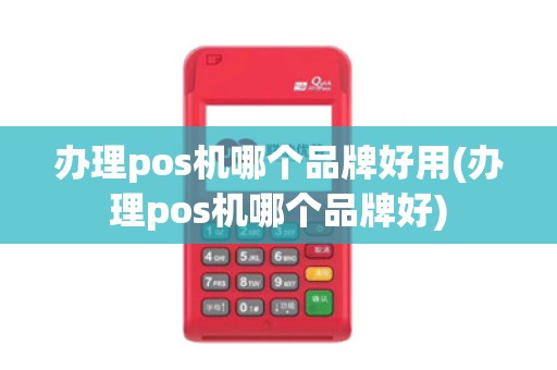 办理pos机哪个品牌好用(办理pos机哪个品牌好)