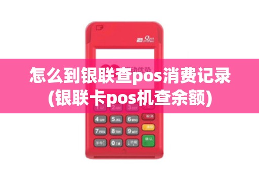 怎么到银联查pos消费记录(银联卡pos机查余额)