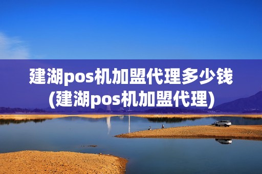 建湖pos机加盟代理多少钱(建湖pos机加盟代理)