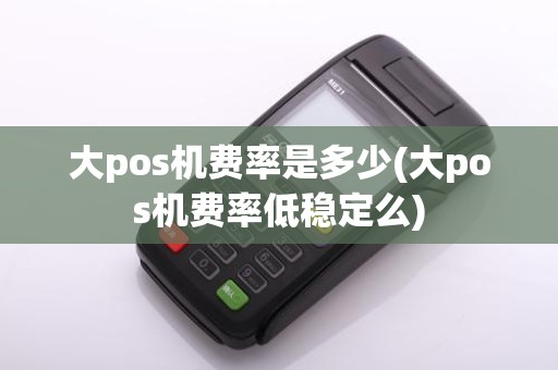 大pos机费率是多少(大pos机费率低稳定么)