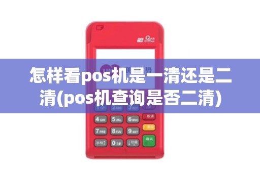 怎样看pos机是一清还是二清(pos机查询是否二清)