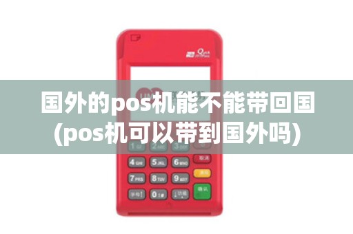 国外的pos机能不能带回国(pos机可以带到国外吗)