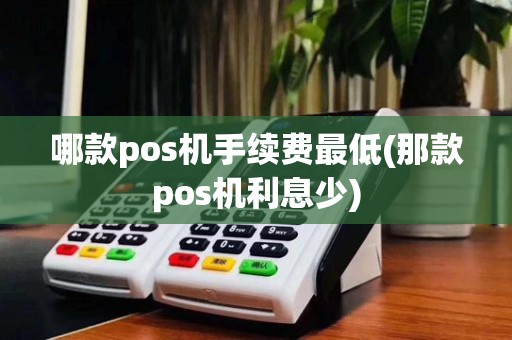 哪款pos机手续费最低(那款pos机利息少)