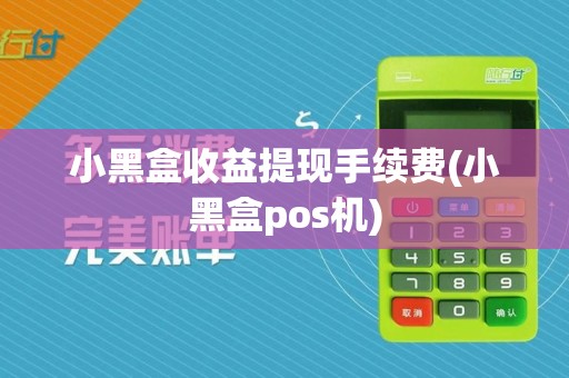 小黑盒收益提现手续费(小黑盒pos机)