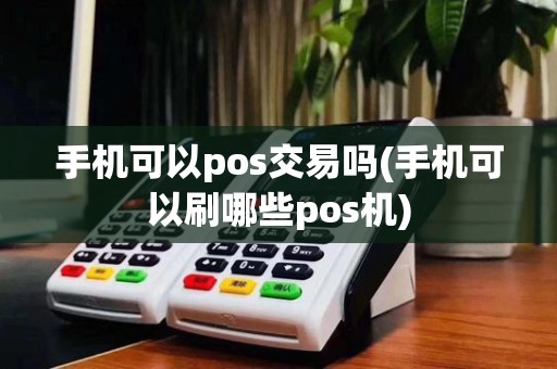 手机可以pos交易吗(手机可以刷哪些pos机)