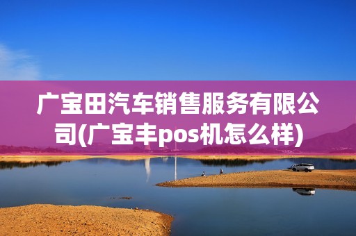 广宝田汽车销售服务有限公司(广宝丰pos机怎么样)