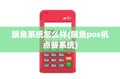 旗鱼系统怎么样(旗鱼pos机点餐系统)