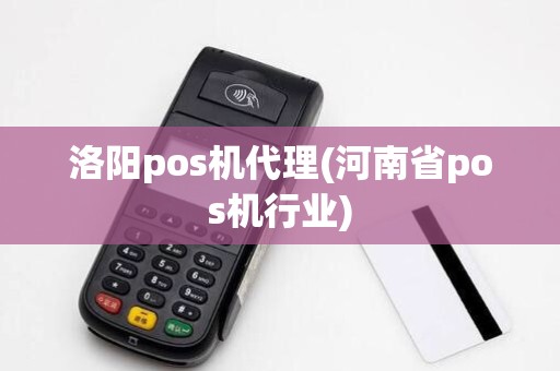 洛阳pos机代理(河南省pos机行业)