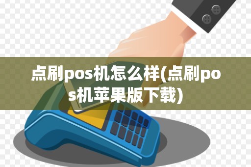 点刷pos机怎么样(点刷pos机苹果版下载)