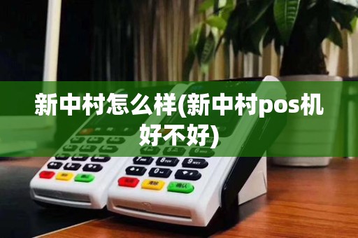 新中村怎么样(新中村pos机好不好)