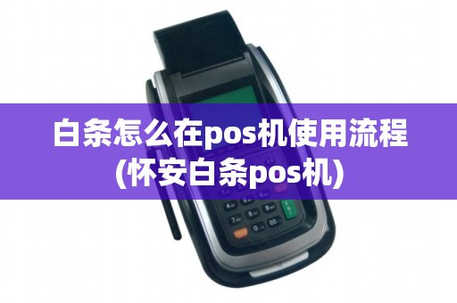 白条怎么在pos机使用流程(怀安白条pos机)