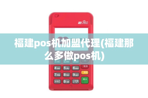 福建pos机加盟代理(福建那么多做pos机)