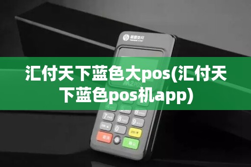 汇付天下蓝色大pos(汇付天下蓝色pos机app)