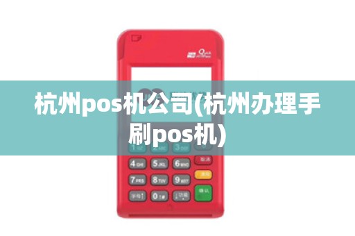 杭州pos机公司(杭州办理手刷pos机)