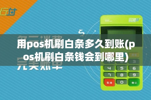 用pos机刷白条多久到账(pos机刷白条钱会到哪里)