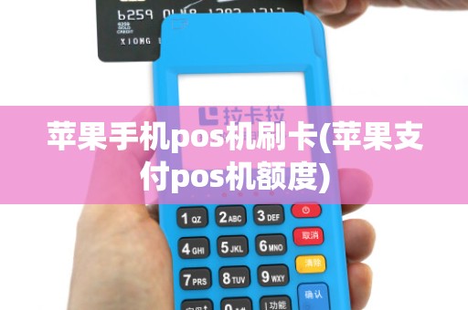 苹果手机pos机刷卡(苹果支付pos机额度)