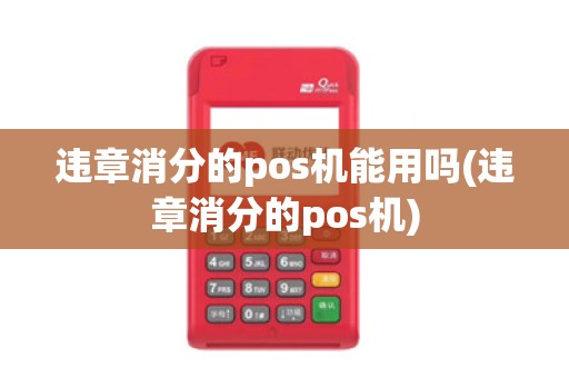违章消分的pos机能用吗(违章消分的pos机)