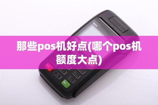 那些pos机好点(哪个pos机额度大点)