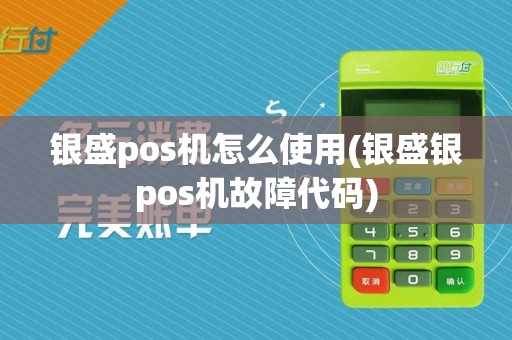 银盛pos机怎么使用(银盛银pos机故障代码)