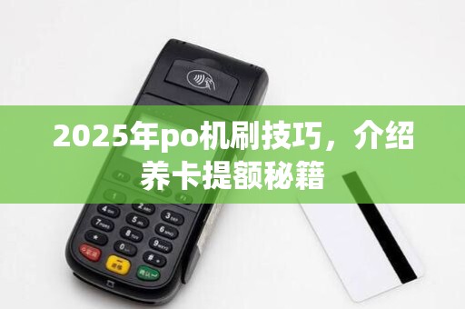 2025年po机刷技巧,介绍养卡提额秘籍