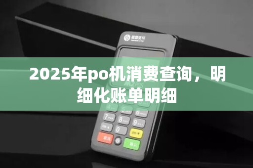 2025年po机消费查询，明细化账单明细