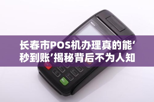 长春市POS机办理真的能‘秒到账’揭秘背后不为人知的3大陷阱!