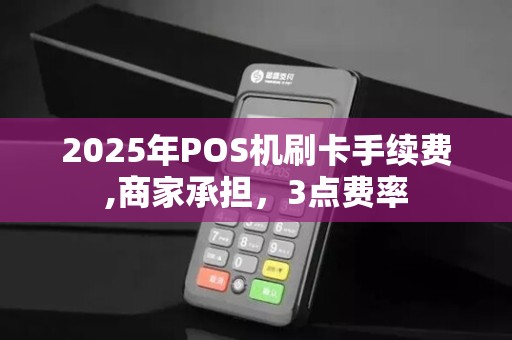 2025年POS机刷卡手续费,商家承担,3点费率