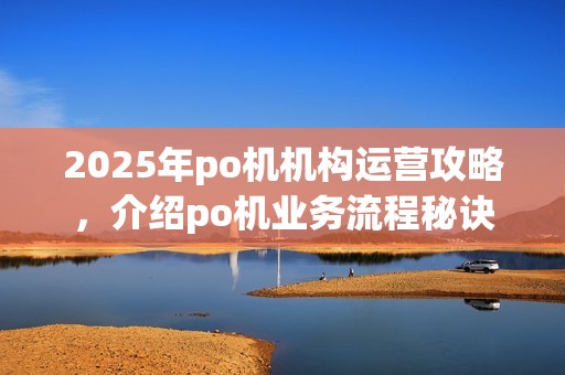 2025年po机机构运营攻略,介绍po机业务流程秘诀