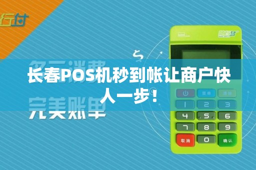长春POS机秒到帐让商户快人一步！