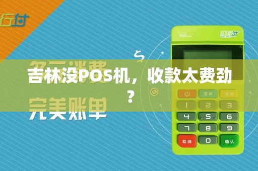 吉林没POS机,收款太费劲?