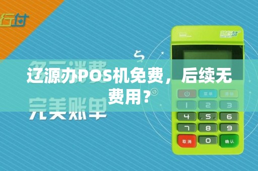 辽源办POS机免费,后续无费用?
