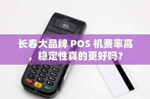 长春大品牌 POS 机费率高,稳定性真的更好吗?