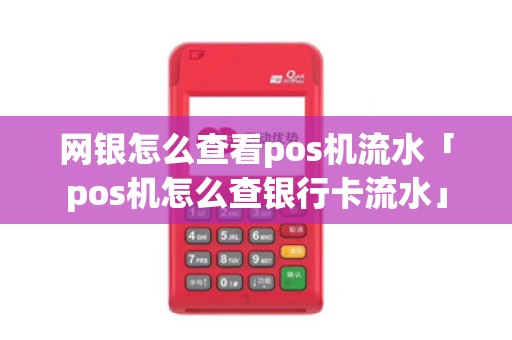 网银怎么查看pos机流水「pos机怎么查银行卡流水」