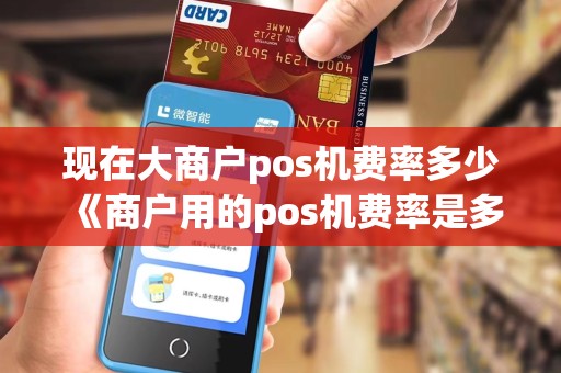 现在大商户pos机费率多少《商户用的pos机费率是多少》