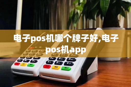 电子pos机哪个牌子好,电子pos机app