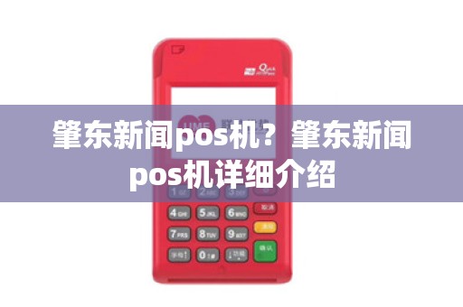 肇东新闻pos机?肇东新闻pos机详细介绍