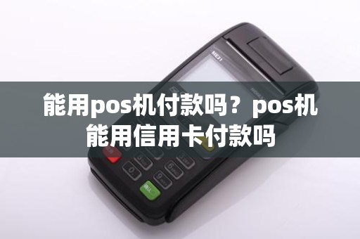 能用pos机付款吗?pos机能用信用卡付款吗