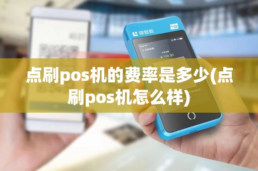 点刷pos机的费率是多少(点刷pos机怎么样)