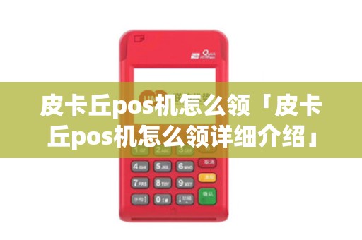 皮卡丘pos机怎么领「皮卡丘pos机怎么领详细介绍」