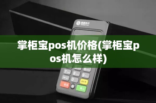 掌柜宝pos机价格(掌柜宝pos机怎么样)