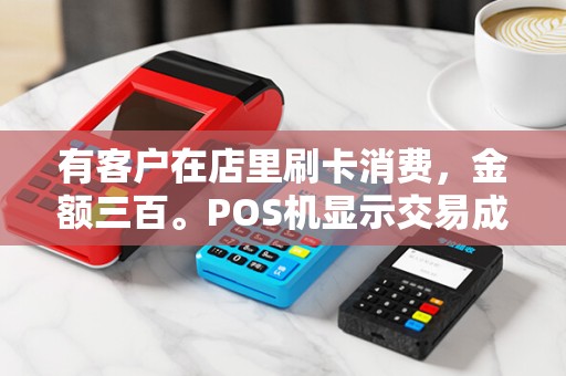 有客户在店里刷卡消费，金额三百。POS机显示交易成功但是未出签购单，请问是否交易成功？
