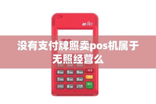没有支付牌照卖pos机属于无照经营么