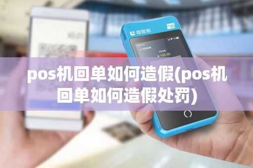 pos机回单如何造假(pos机回单如何造假处罚)