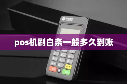 pos机刷白条一般多久到账