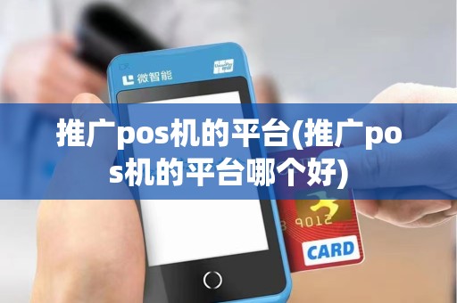 推广pos机的平台(推广pos机的平台哪个好)