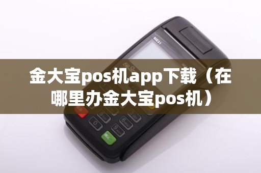 金大宝pos机app下载（在哪里办金大宝pos机）