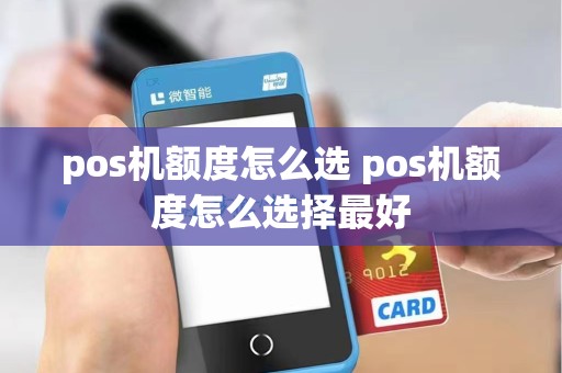 pos机额度怎么选 pos机额度怎么选择最好