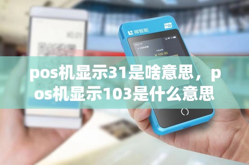 pos机显示31是啥意思,pos机显示103是什么意思